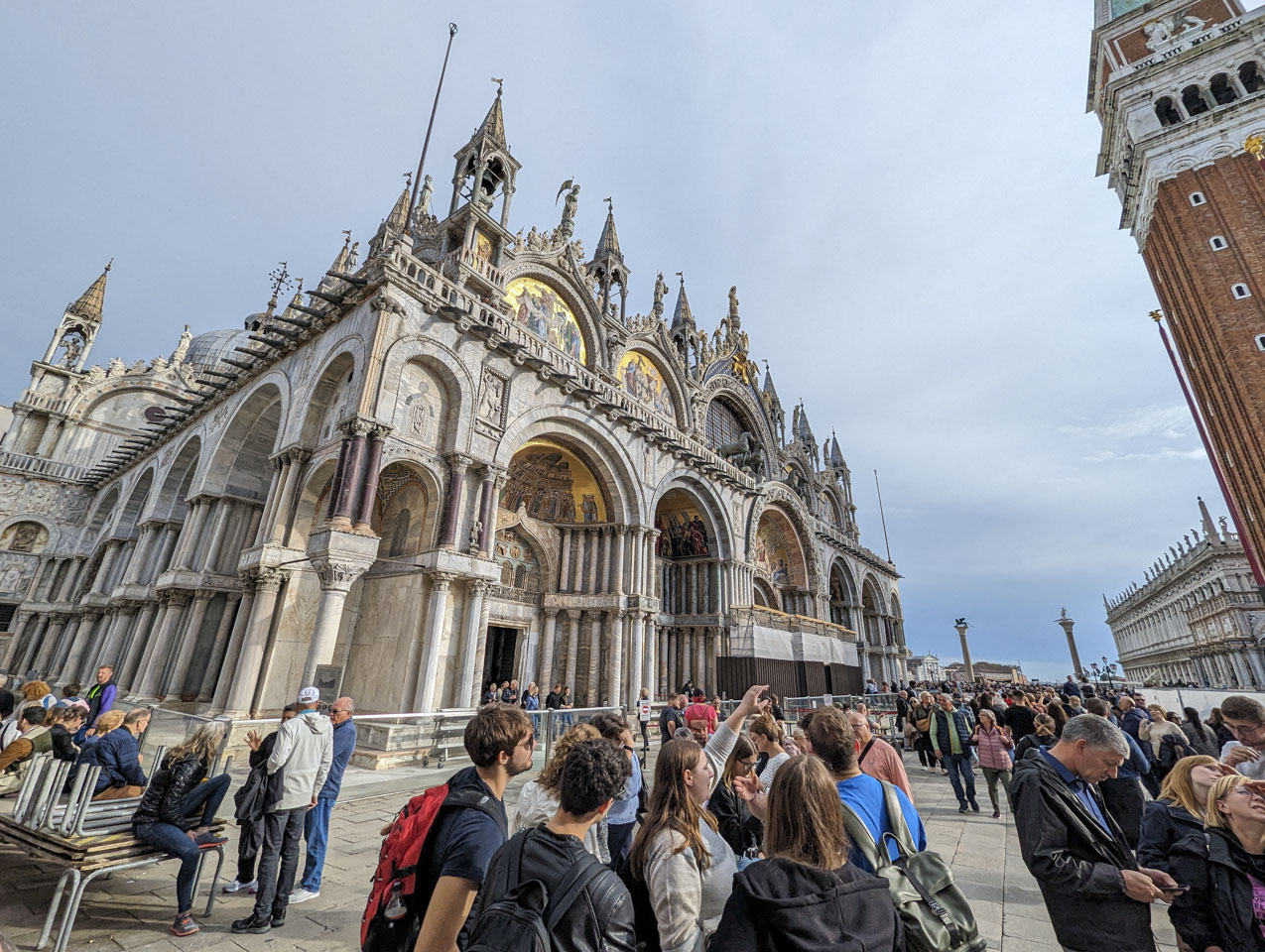 A view of the Basilica di San Marco in Venice